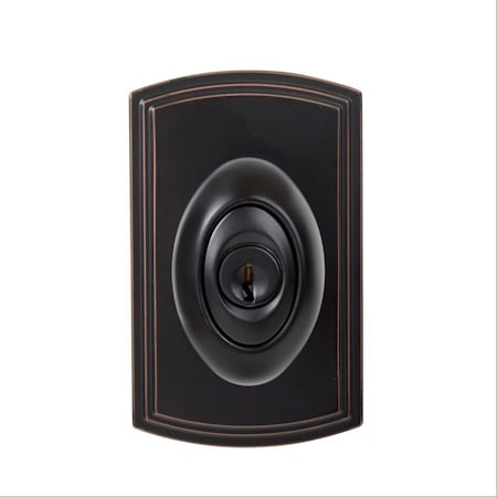 Delaney Hardware Italian Collection Canova Edged Oil-Rubbed Bronze Keyed Entry Door Knob 360507